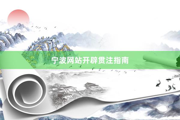 宁波网站开辟贯注指南